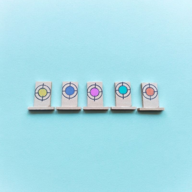 Papan Target Mini Pistol tembakan karet