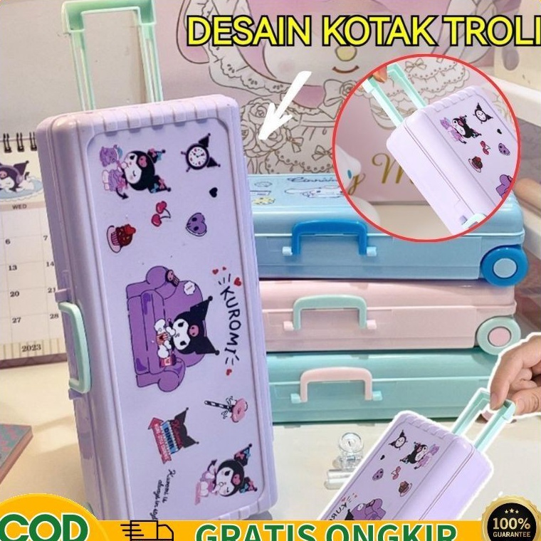 

KODE B83W CODSanrio Seri Anime Kartun Pensil Kasus Troli Kotak Alat Tulis Lucu Pensil Kotak Anakanak