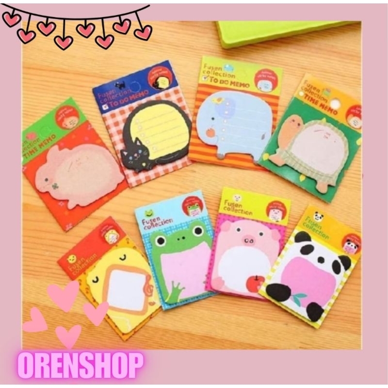 

[OS] Stiker Note Karakter Cute Kertas Catatan Animal Notis Memo Stiky Notes Mini Lucu Makassar
