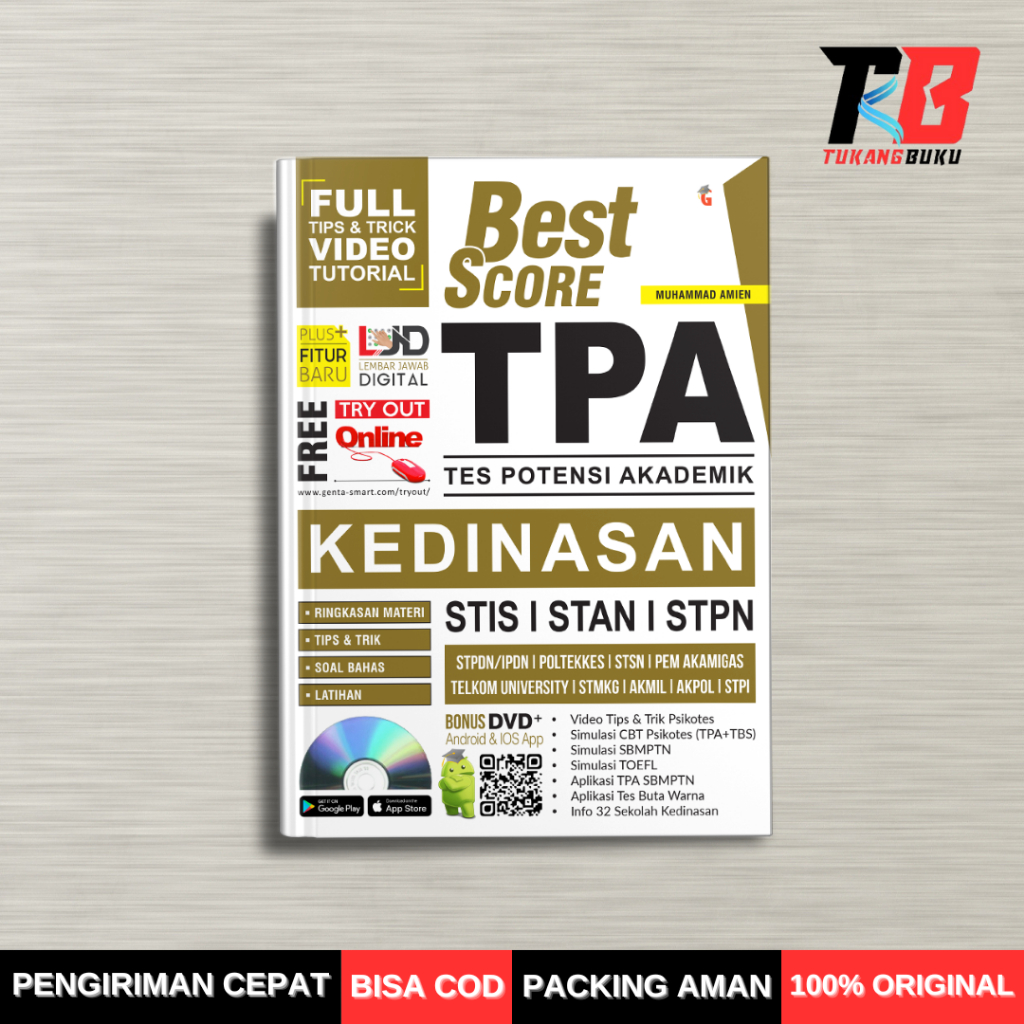 BUKU TES PSIKOTES BEST SCORE TPA KEDINASAN
