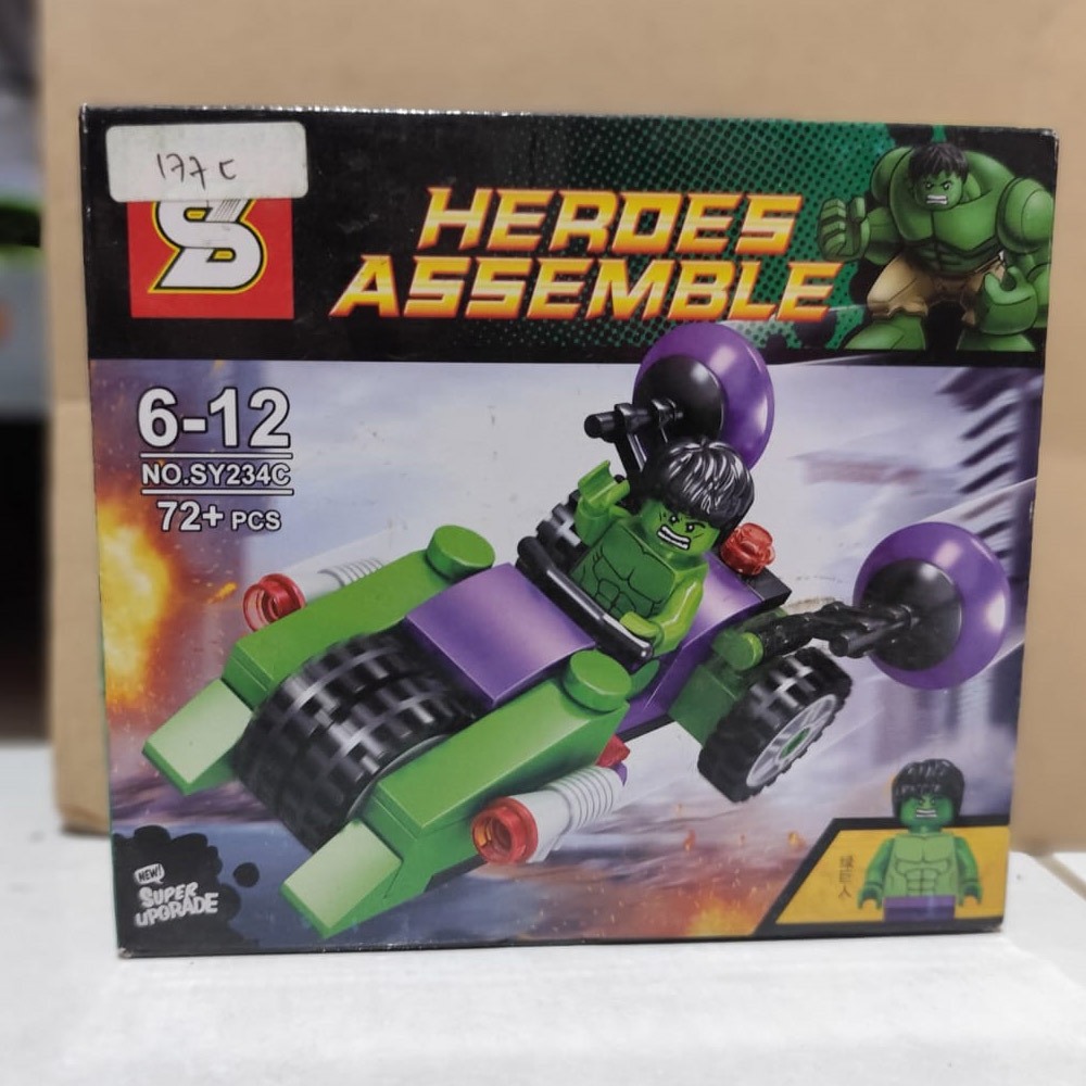 BRICK SY Brick figure hulk dengan kendaraan SY234C - brick murah harga obrla