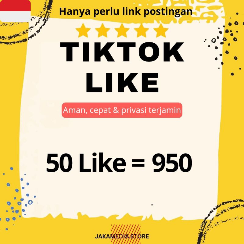 LIKE TIKTOK BERKUALITAS PERMANEN