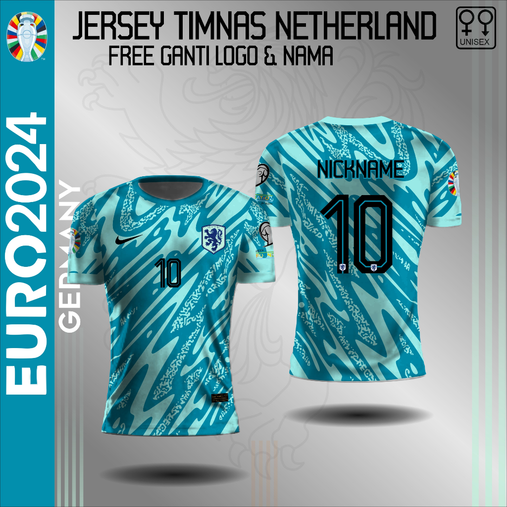 Jersey football kaos bola kiper timnas belanda baju piala eropa jerman 2024