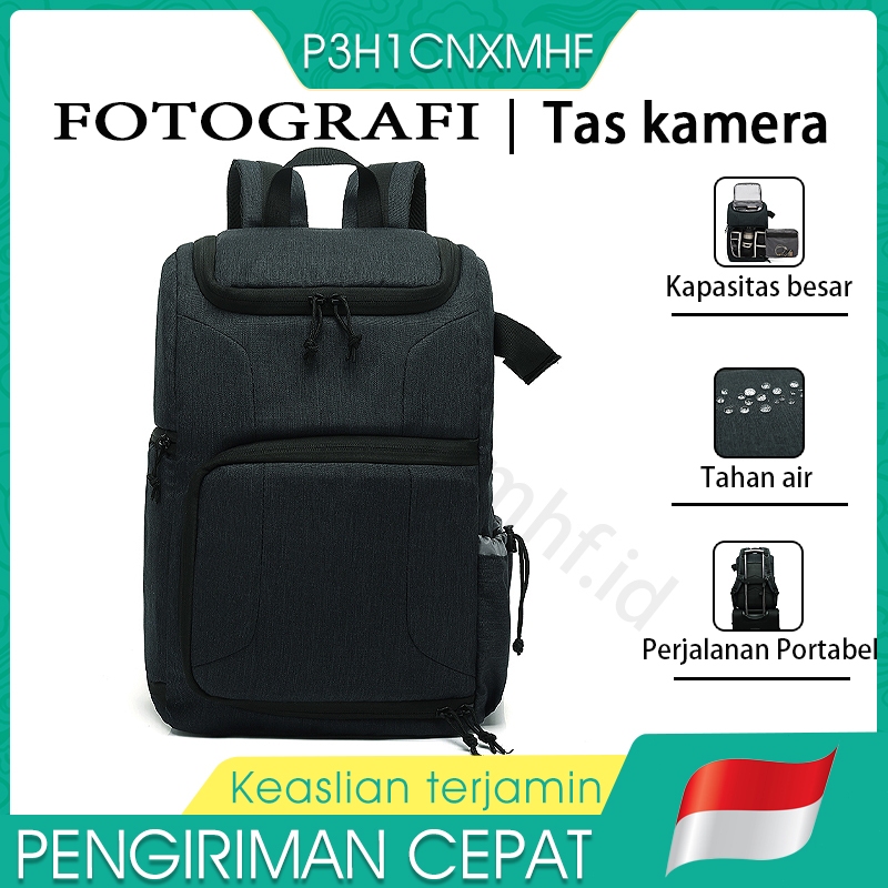 Ransel Kamera Tahan Air Multifungsi Tas Kamera Travel Portabel Kapasitas Besar