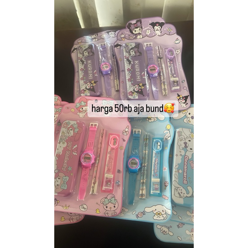

stationary set sanrio