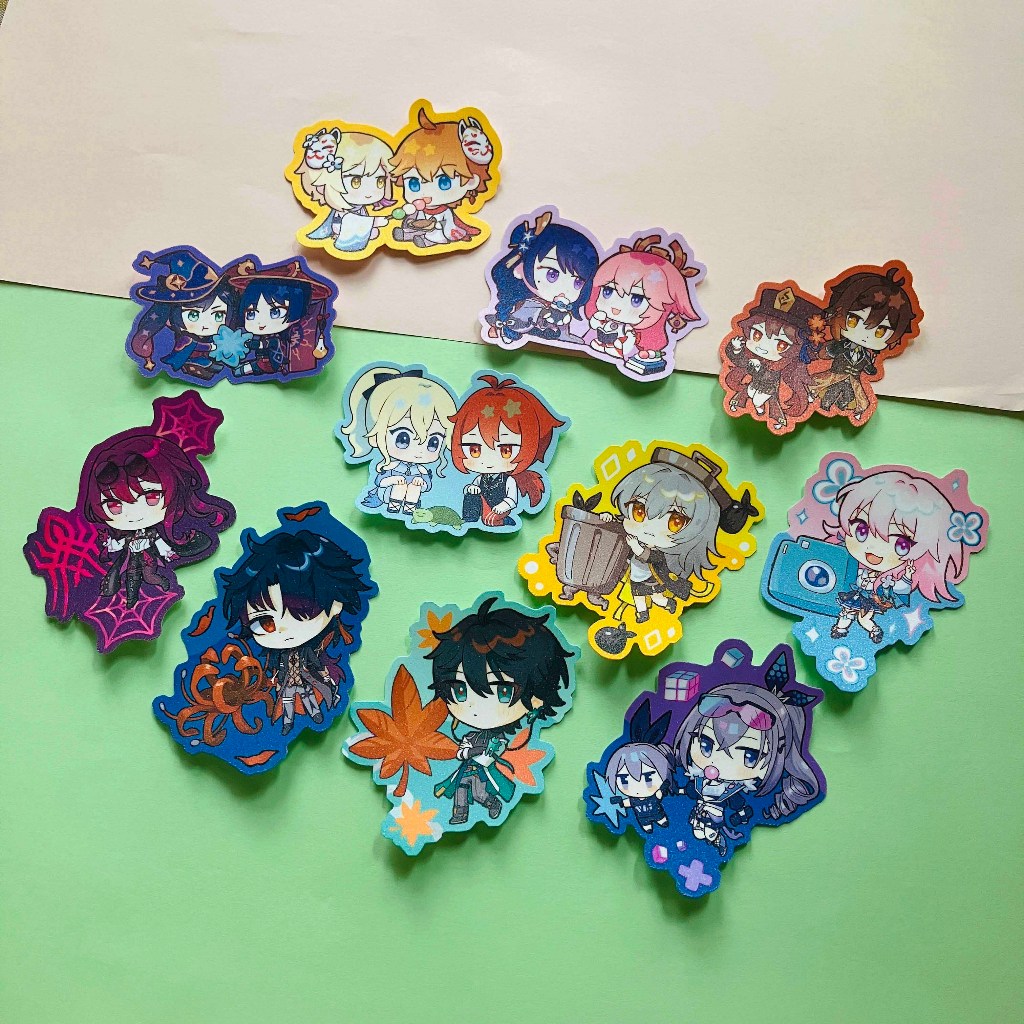 

Genshin & HSR Chibi Glitter Sticker