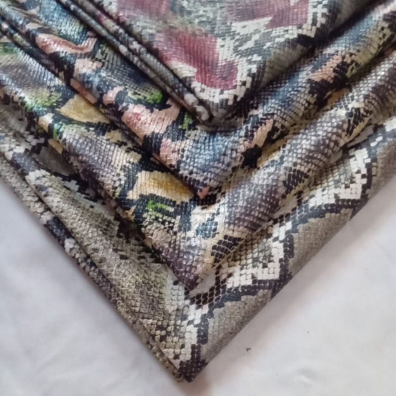 Kulit Sintetis Motif Ular/Kulit Sintetis Motif Reptil/Kulit Sintetis Motif Sisik Naga/Kulit Sintetis