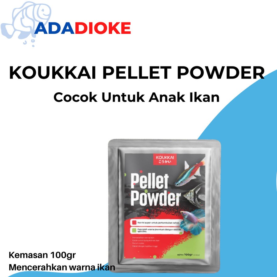 Pelet Bubuk Pakan Burayak Koi , Cupang, Koki , Louhan , Tetra , Guppy