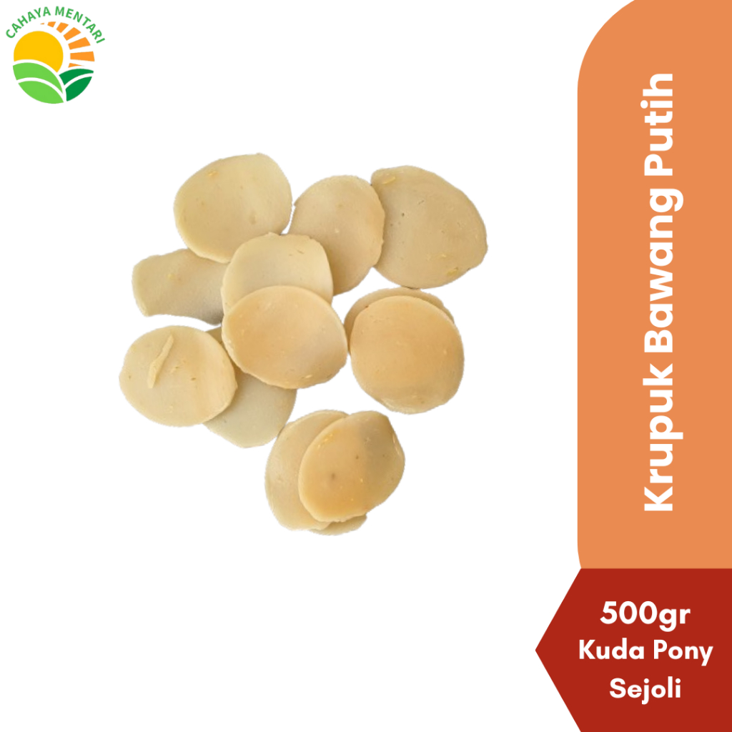 

KRUPUK BWP BAWANG PUTIH 500GR CAP KUDA PONY SEJOLI