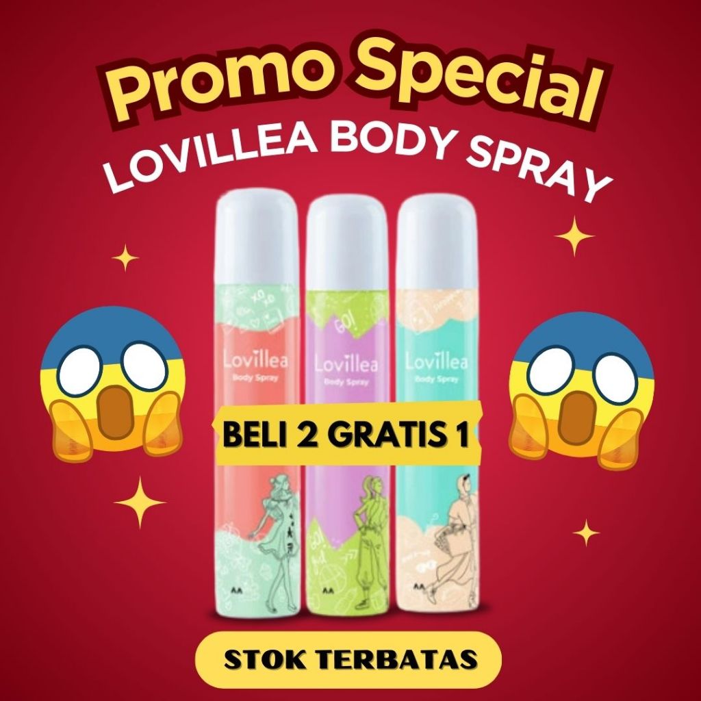 LOVILLEA Body Spray 100ml | Girlcode | Playup | Chicsquad | Parfum Cologne Body Spray Cewek Wanita