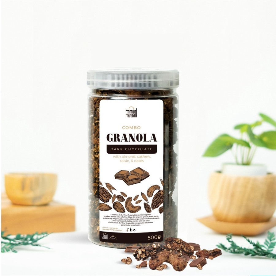 

Timur Tengah Granola Dark Chocolate 500 gr Sereal Makanan Sehat