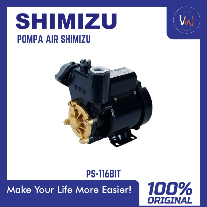 Pompa Air Sumur Dangkal Non Otomatis Shimizu PS-116 / Pompa Air Sumur Dangkal