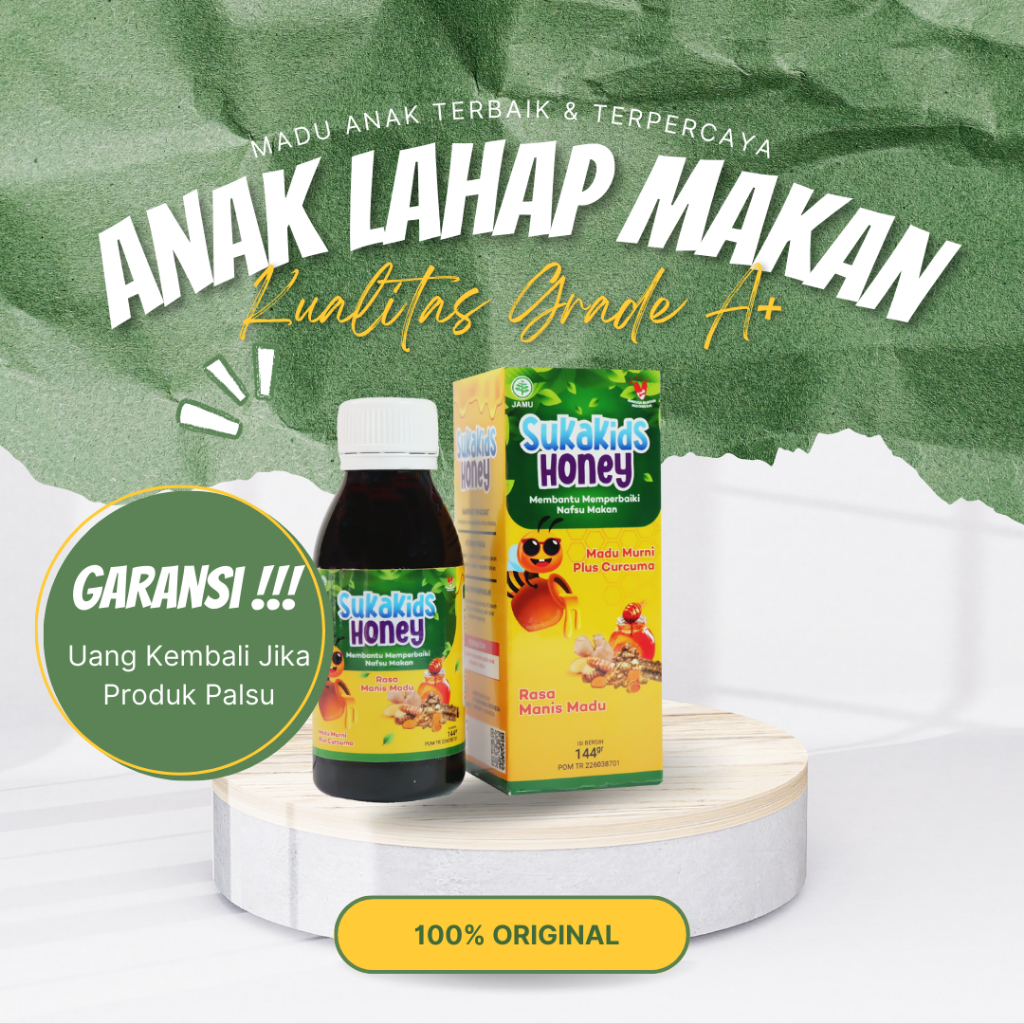 

Madu SukaKids Honey - Madu Anak Penambah Nafsu Makan - Madu Anak - Honey Kids