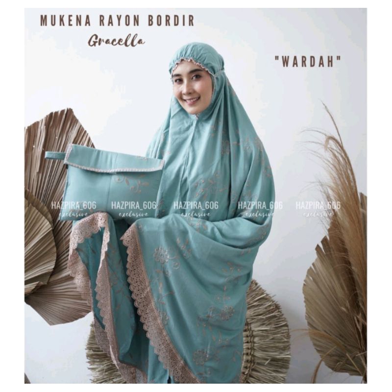 MUKENA DEWASA/MUKENA BORDIR/MUKENA BORDIR MEWAH/MUKENA GRASELLA/FULL BORDIR