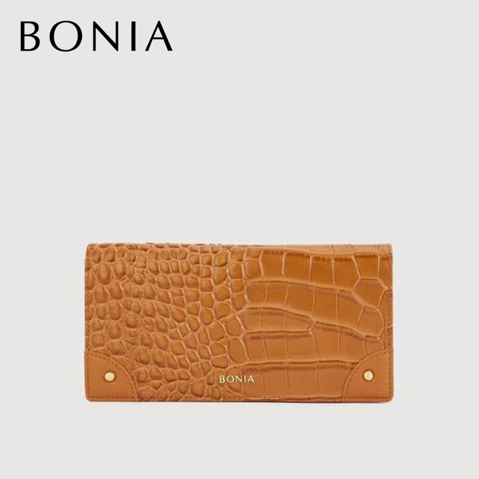 Bonia - Larissa 2 Fold Long Wallet Brown