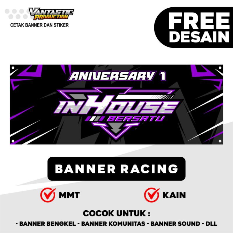 BANNER / SPANDUK RACING, BANNER SOUND, SPANDUK BENGKEL CUSTOME DESAIN