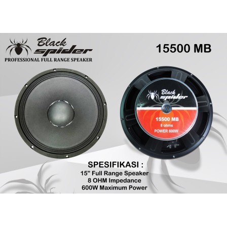 SPEAKER BLACK SPIDER 15 INCH 15500 MB WOOFER BLACKSPIDER 15500MB