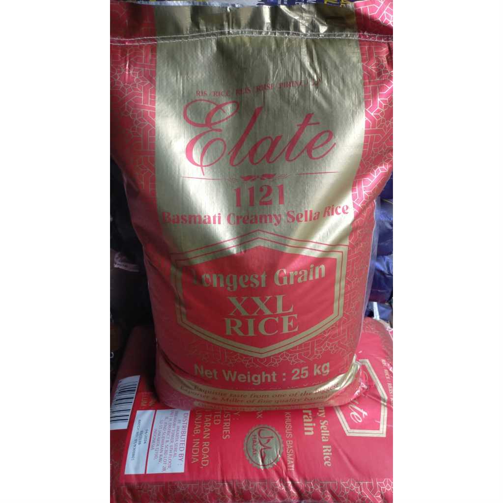 

Beras basmati Elate Long Grain XXL - 1121 Basmati Creamy Sella 5Kg