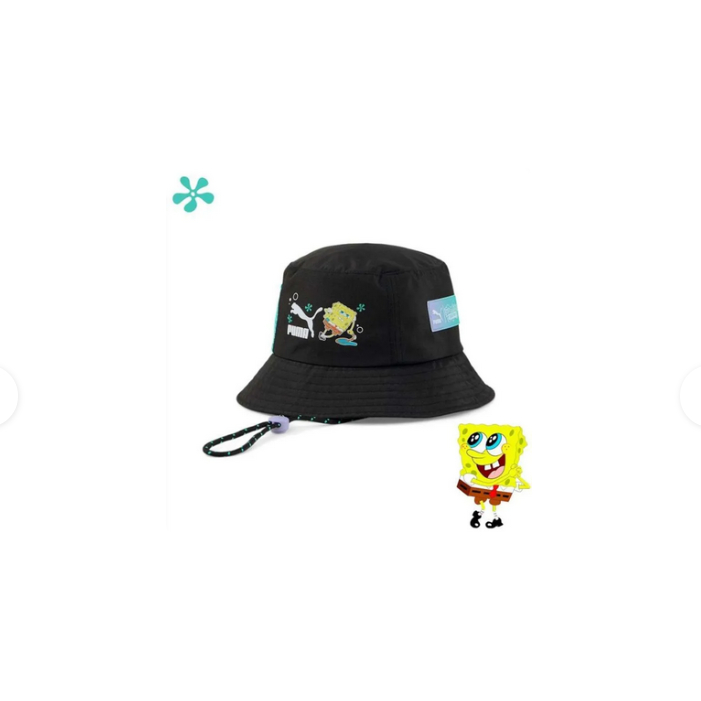 Topi Casual PUMAxSPONGEBOB Bucket Hat P Black 024501 01