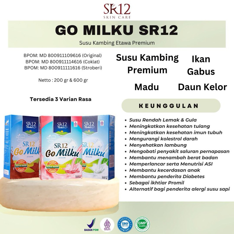 

Go Milku - Susu Kambing Etawa Bubuk - Susu Kesehatan Halal BPOM