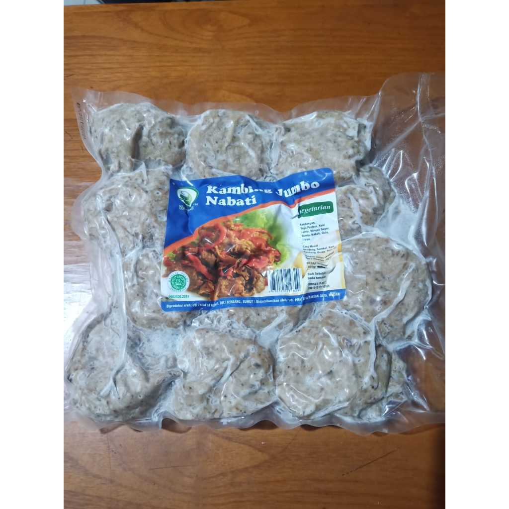 

Vegood Daging Kambing Jumbo Nabati 900gr (12pcs) / Vegetarian Mutton