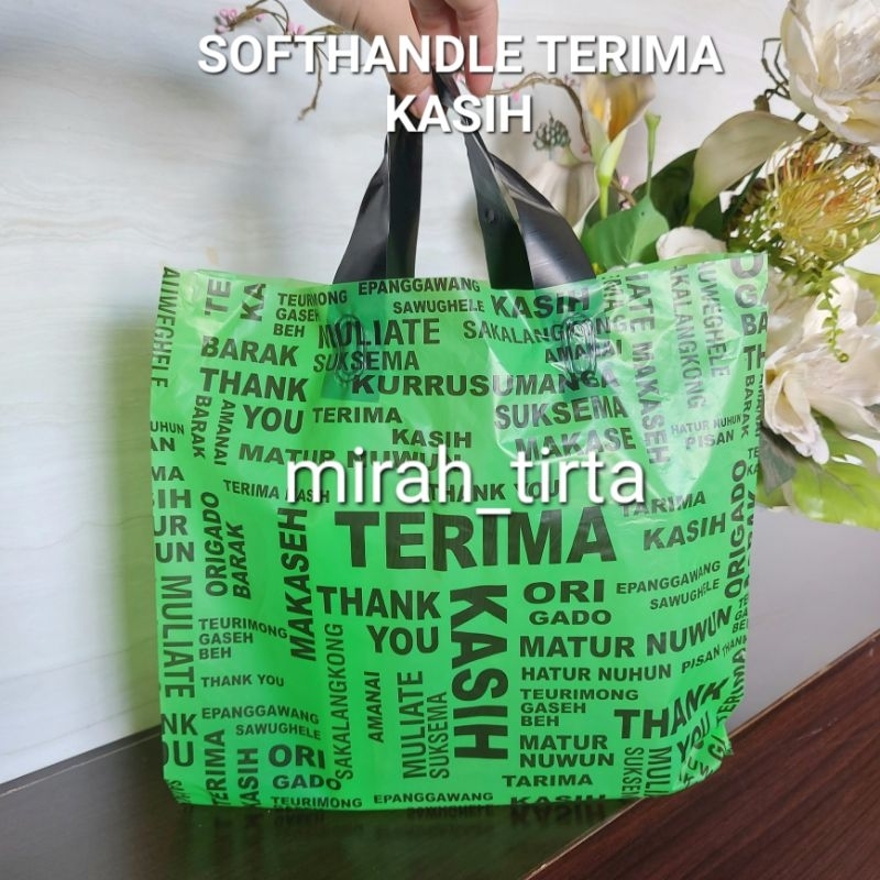 ❤️30X32CM❤️SOFTHANDLE TERIMA KASIH. Softhandle terima kasih thank you. Kantong soft handle terima ka
