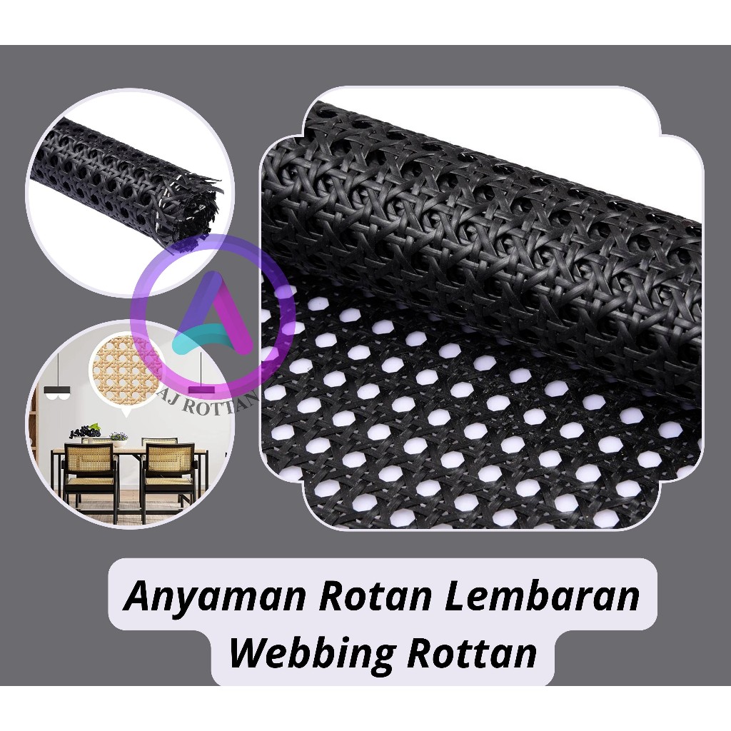 Anyaman Rotan Synthetic Lembaran / Webbing Rotan / Anyaman Plafon / 5