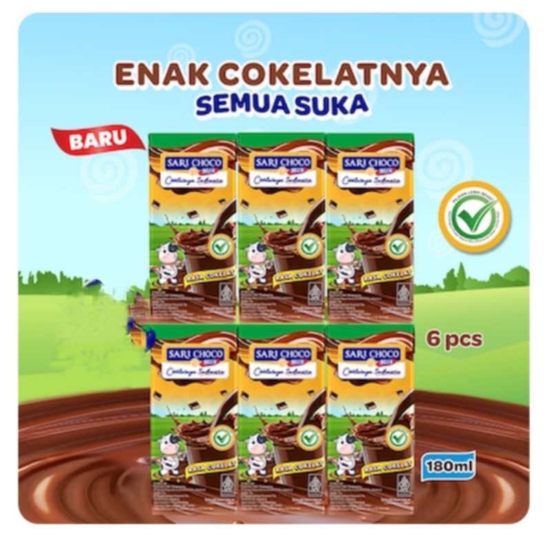 

SARI ROTI//Paket Sari Choco milk 180ml//isi 6 pcs