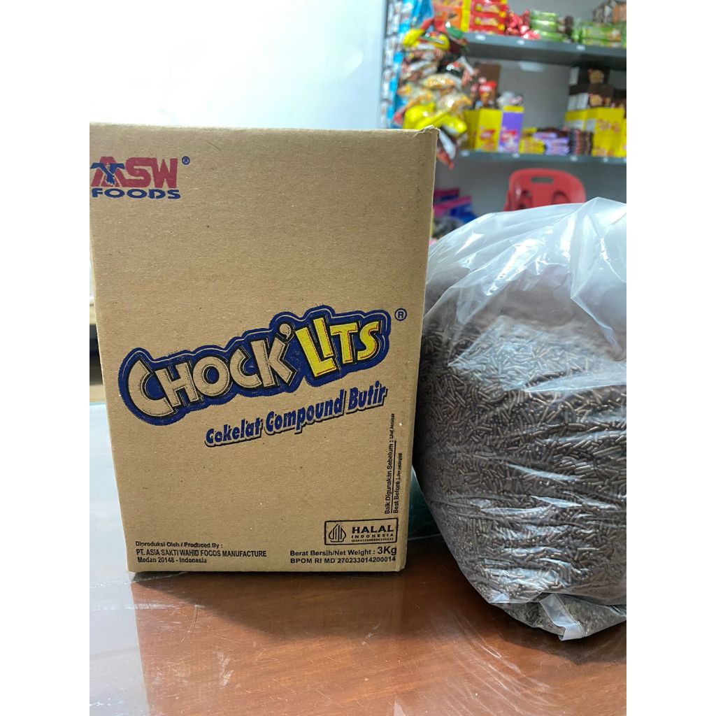 

Seres / Meses Hatari Coklat ChockLits 1 Box isi 3Kg