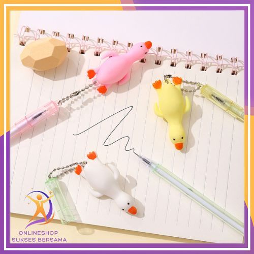 

OSB Pulpen Lucu Aesthetic Gantungan Bebek Pulpen Gantungan Kartun Lucu Pen Gantungan Ayam Bolpoint Karakter Bebek Pena Gel Bolpen Unik Alat Tulis Kantor Gel Karakter