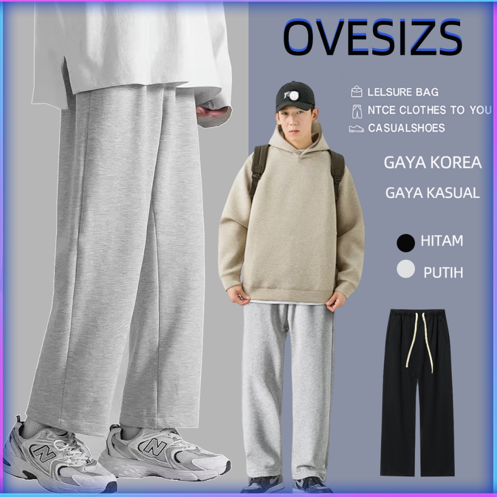 celana joger polos pria Kain wafel Celana kasual pria korea Celana panjang pria dewasa terbaru celan