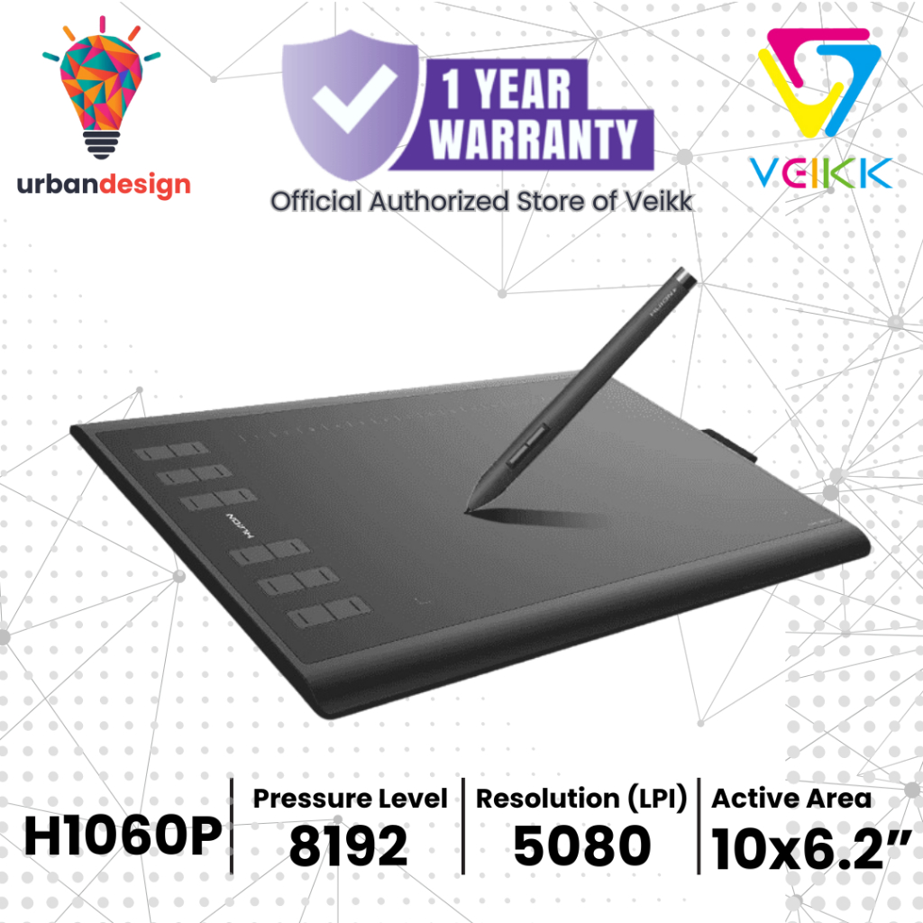 Huion New 1060 PLUS Drawing Tablet 1060 PRO XP PEN Gumon