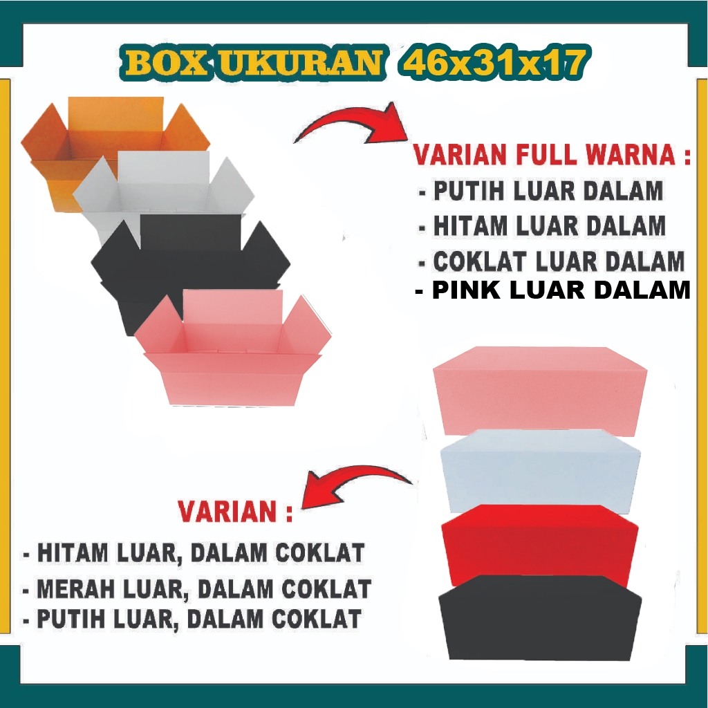 

Box Packing 46X31X17 cm / Box Packing A1 / Kardus Polos