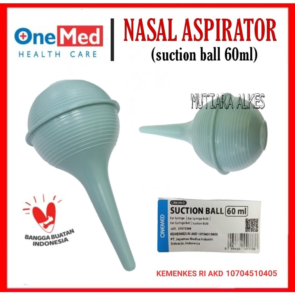 (MUTIARA ALKES) Suction Ball Ear Syringe Dili Aspirator Penyedot Telinga Hidung - 60ml