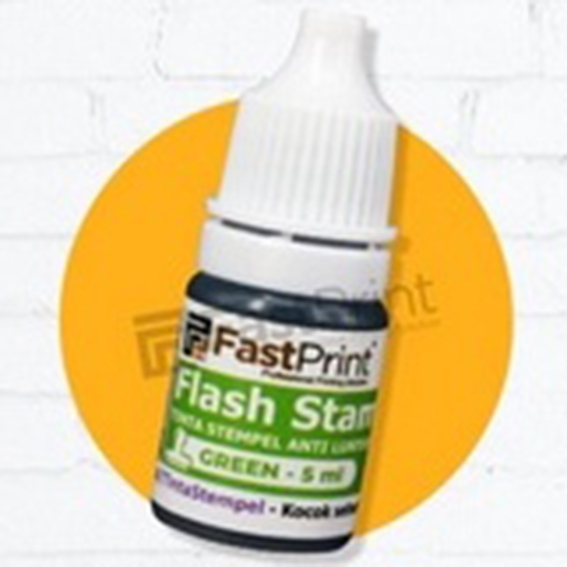 

Tinta Stempel Flash WARNA GREEN / HIJAU 5ml Anti Luntur