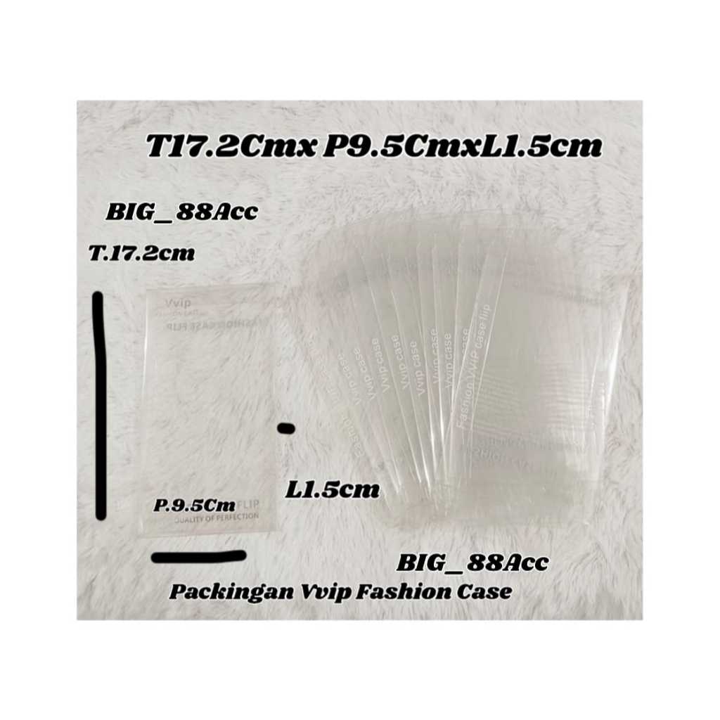 Packingan Casing Hp Packingan Vvip Fashion Case isi 50pcs Mika Transparan  Bening