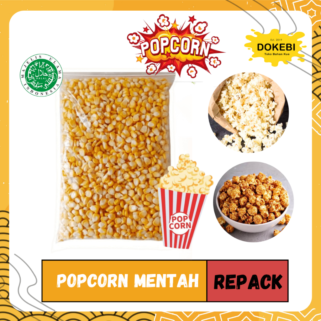 

Jagung Popcorn Mentah 1 KG / Biji Jagung Popcorn Pop Corn Popcron Makanan Ringan Mentah Premium Bahan Pokok Rempah Organik Asli