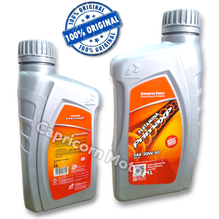 PERTAMINA PRIMA XP SAE 20W 50 API SL Oli Mesin Semi Synthetic 1000ml