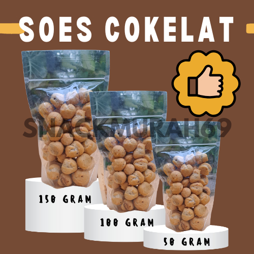 

[KEMASAN EKONOMIS] Soes Kering Cokelat Lumer 150 gram Termurah Terenak