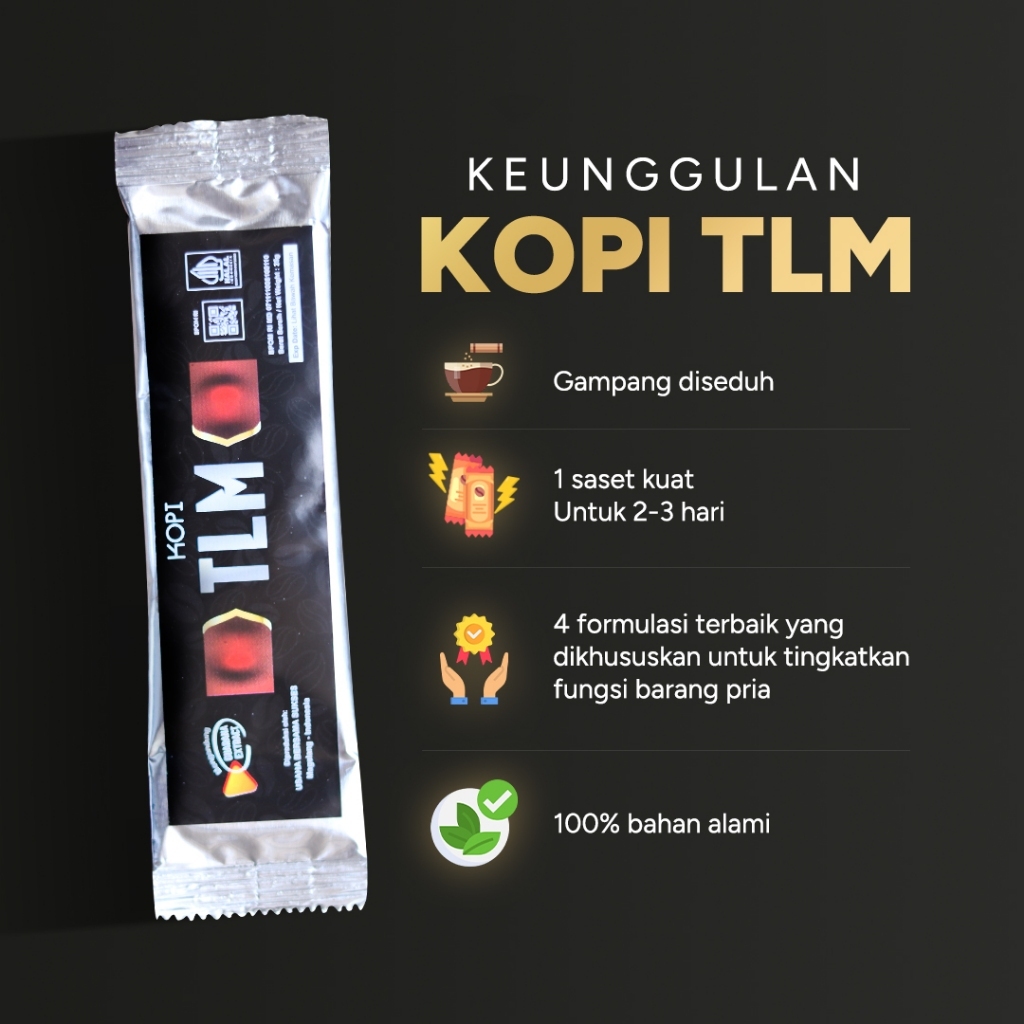 

TLM Kopi Kuat Pria Stamina Tahan Lama Original BPOM