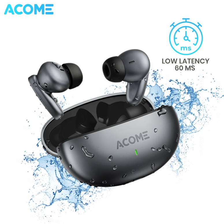 KODE K89Y ACOME TWS GAMING T8 TWS ANTI DELAY LOW LATENCY 6 MS  Headset Wireless Earphone Bluetooth 5