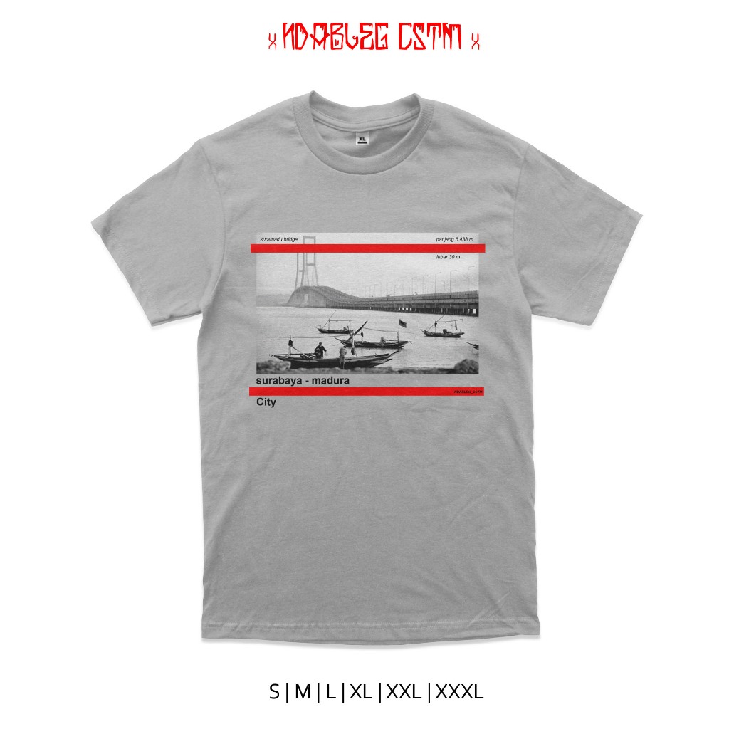 kaos jembatan suramadu tshirt suramadu bridge combed 24s
