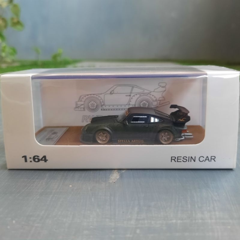 Qidian Model RWB Porsche 930 Stella Artois Black Resin Car