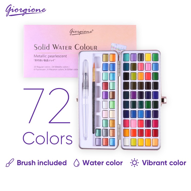 

Giorgione Watercolor Paint Cat Air Free Brush 57291 Warna g R8V2