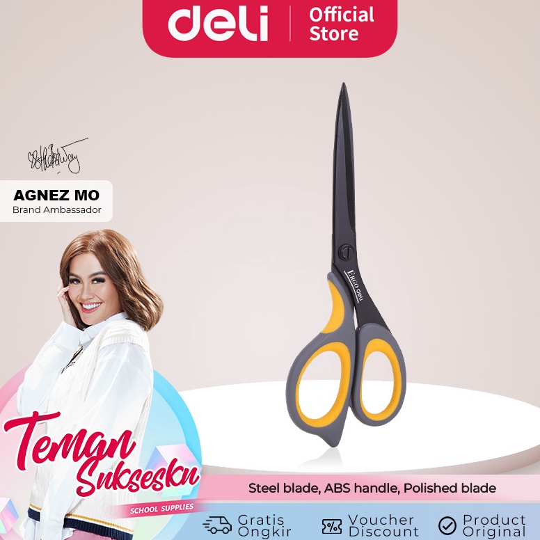 

Deli Teflon Scissors Gunting Teflon 21mm Anti Lengket Desain Ergonomis E77757 p K8P8