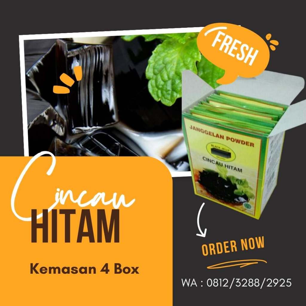 

Cincau Hitam Instan Lebih Higienis Karena Bisa Dimasak Sendiri Kemasan 4 Box di Medan