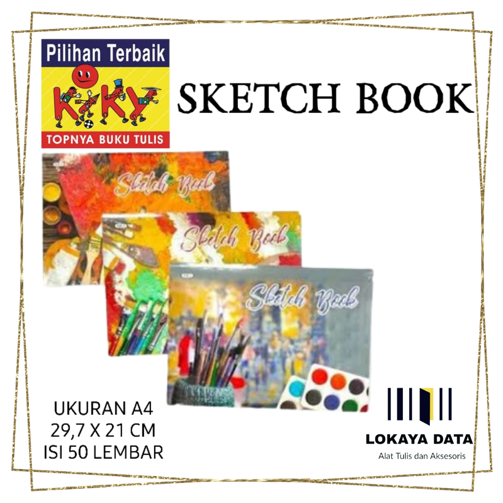 

KIKY SKETCH BOOK A4 ( 50 LEMBAR)