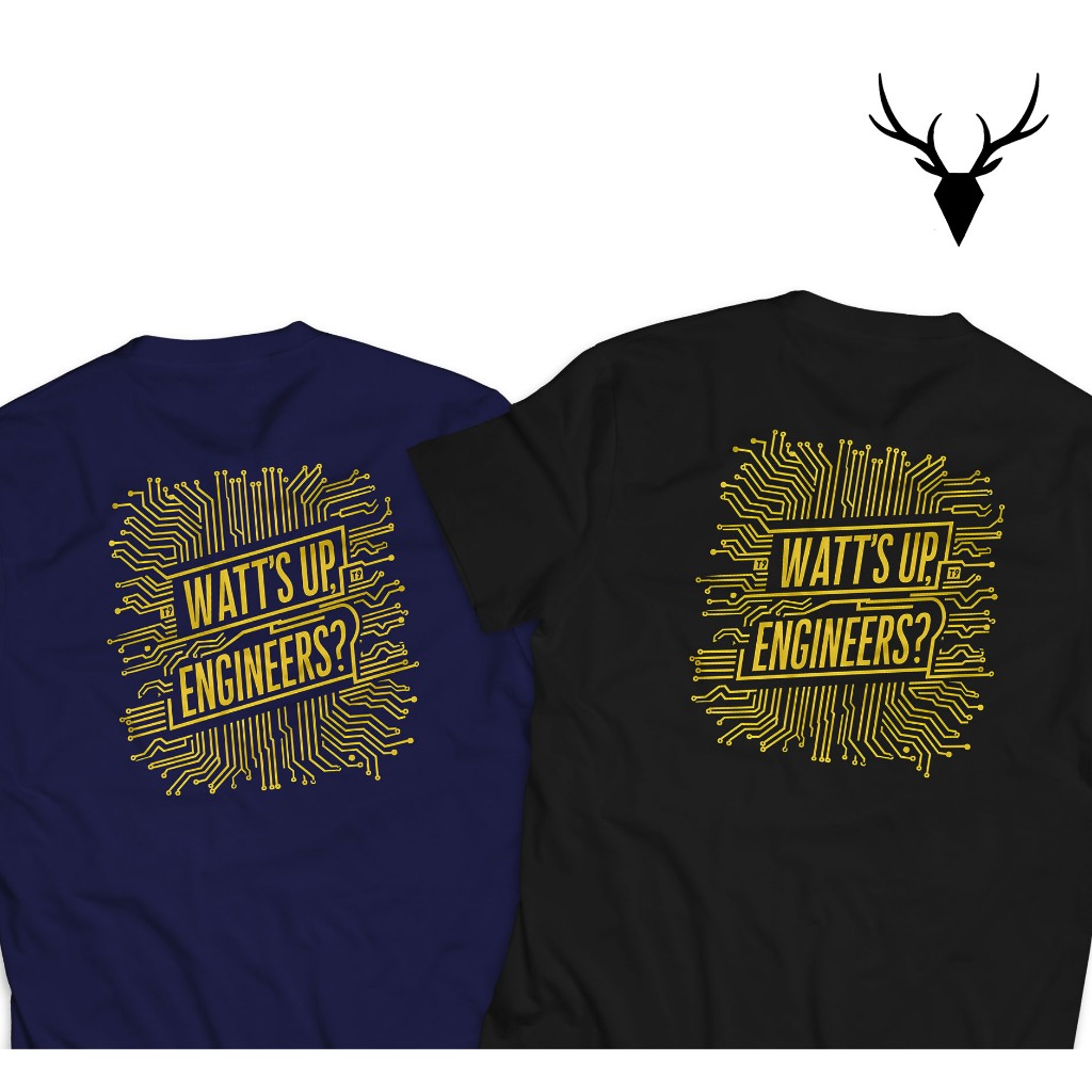 Aytig Kaos WATT'S UP ENGINEERS | Tshirt Kata Kata Gambar Tulisan Electrical Engineering Teknik Elekt