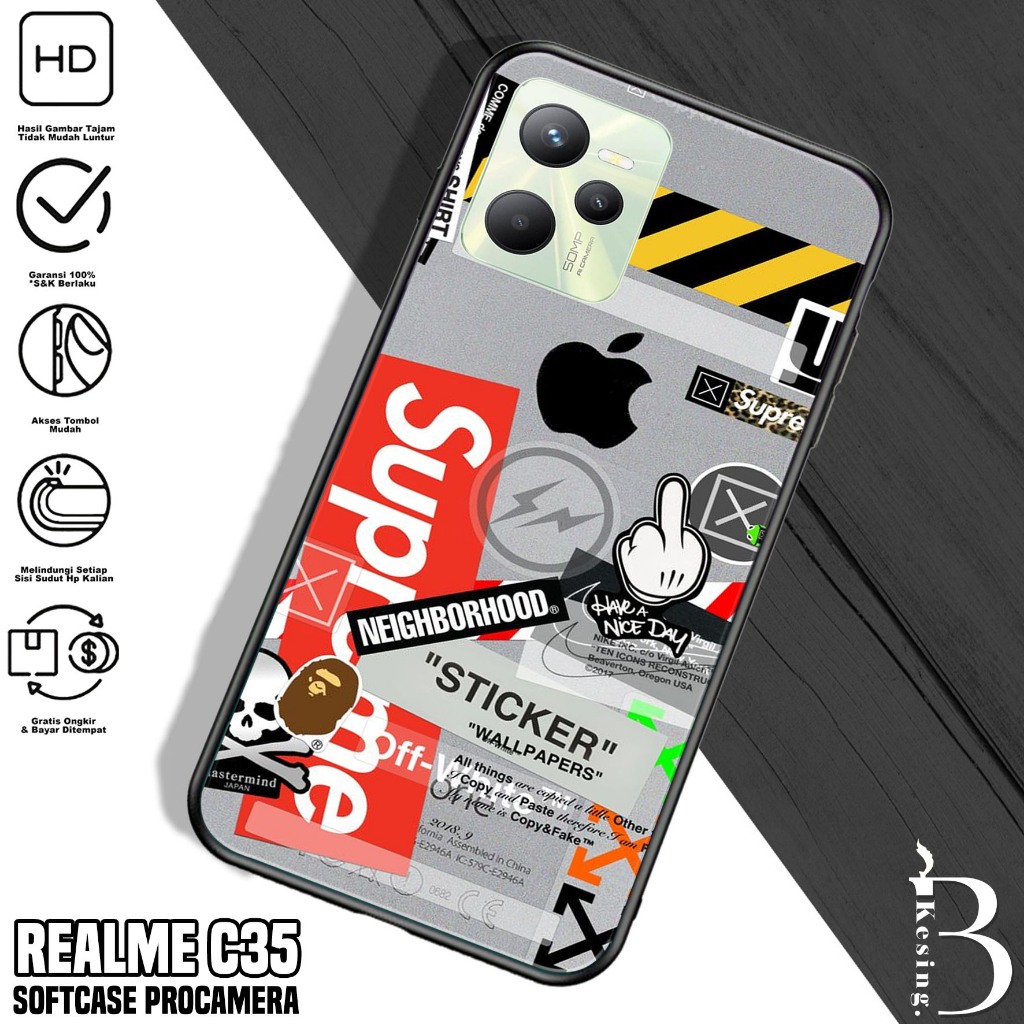 Case Realme C35 - Casing Realme C35 Motif BA - Silikon Hp Realme C35 - Kesing Hp Realme C35 - Softca