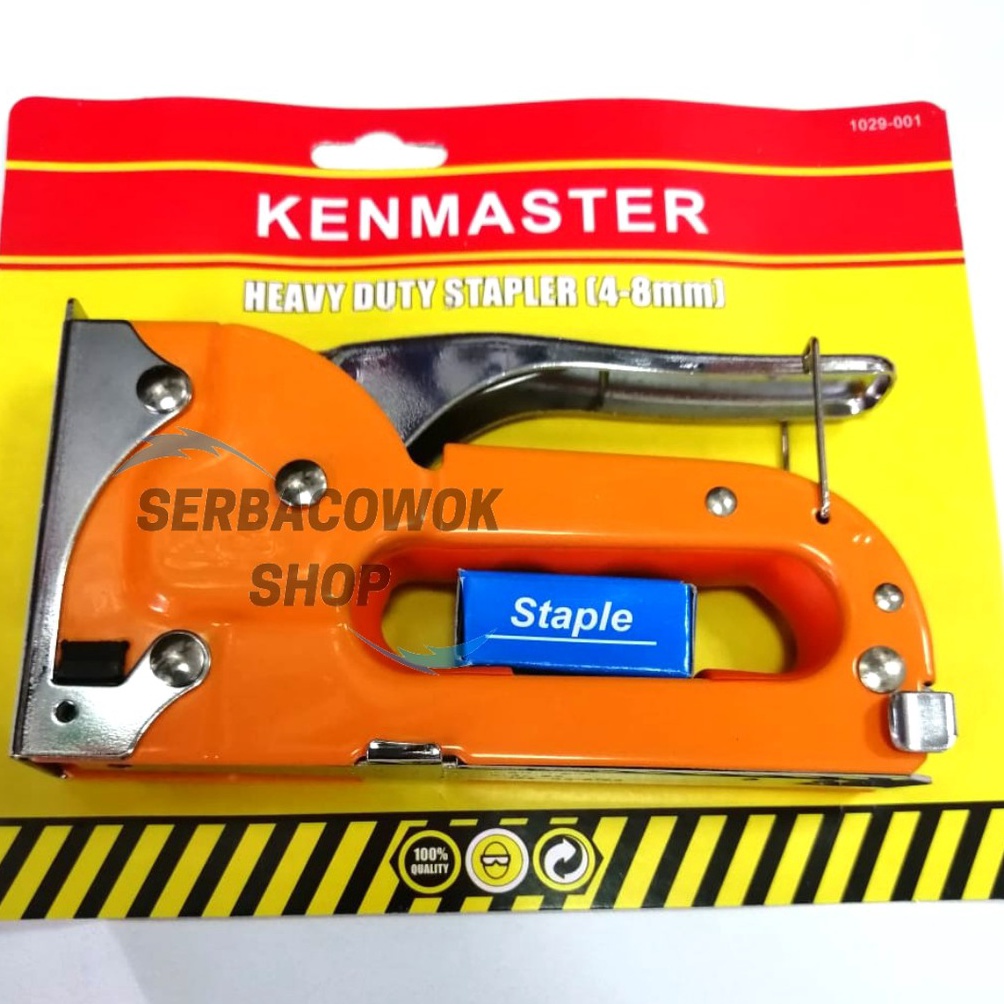 

Gun Tacker Stapler Mesin Staples Jok Tembak Stapler 48mm Kenmaster m U3I3